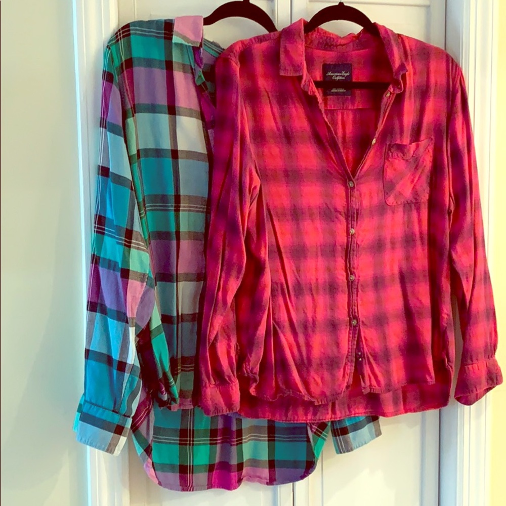 American Eagle Soft Flannel Shirts